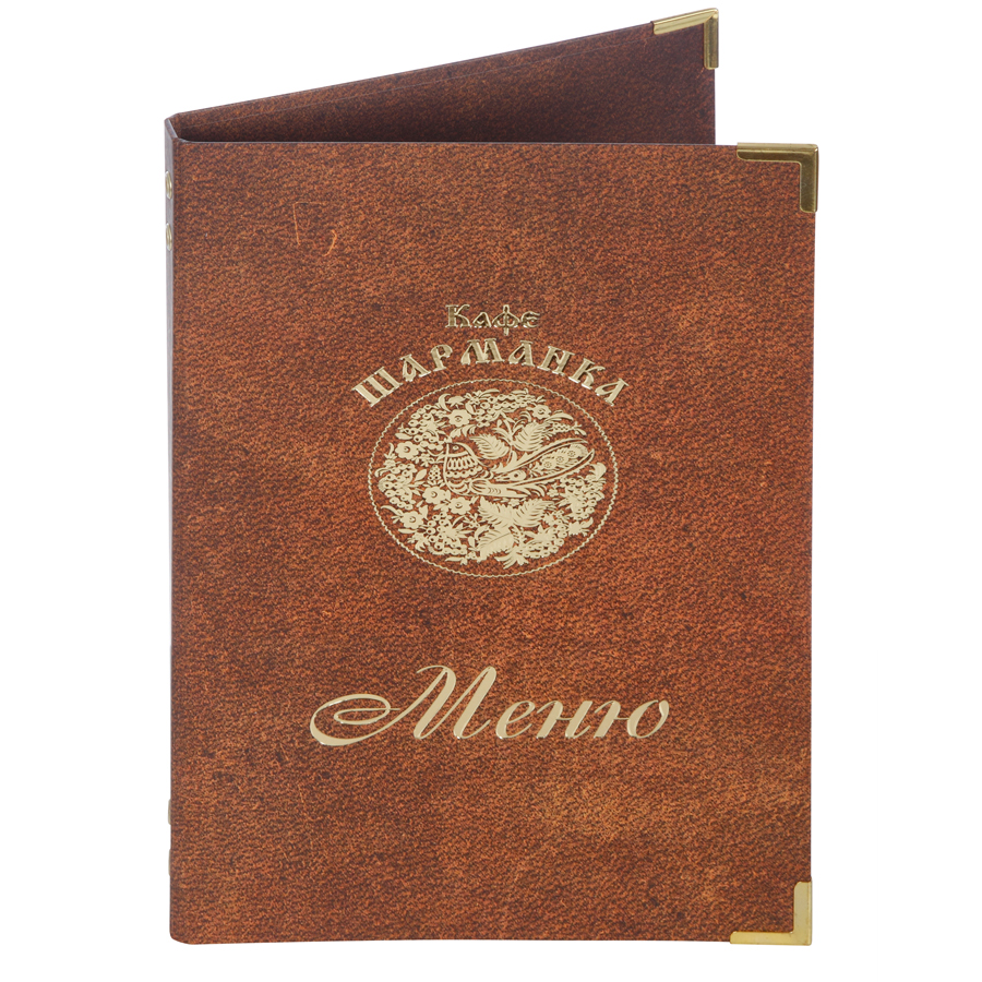 Папка для меню «Макао» (картон светло-коричневый)