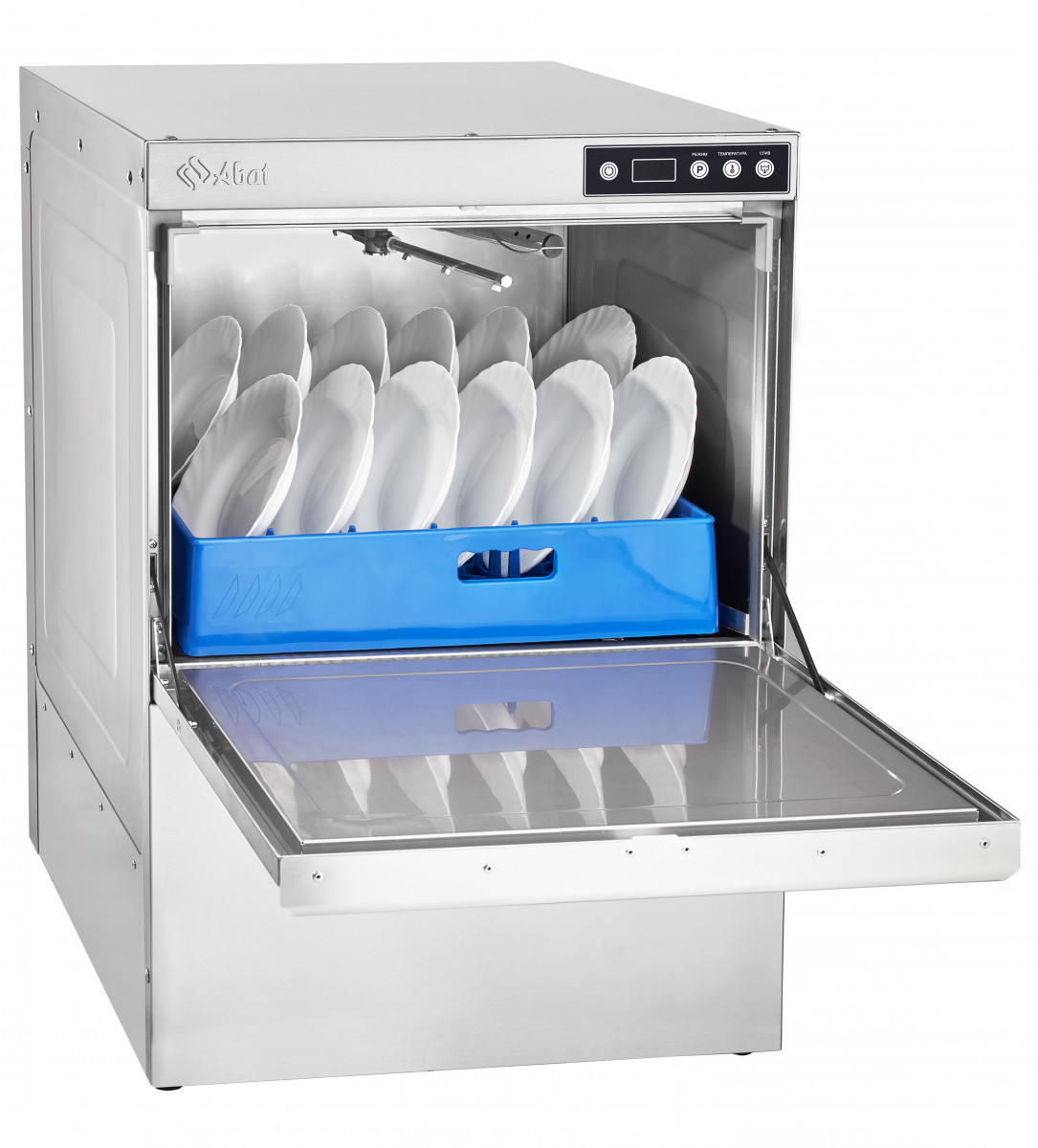 Машина посудомоечная МПК-500Ф-01-230 фронтальная, 500 тарелок/час, 2 программы мойки, 2 дозатора