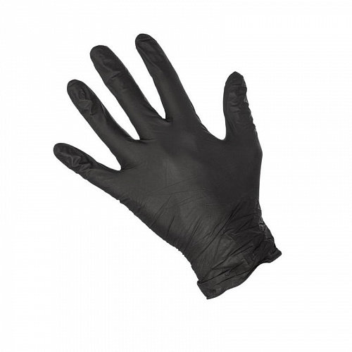 Перчатки нитриловые размер M (в упаковке 100 шт.) черные